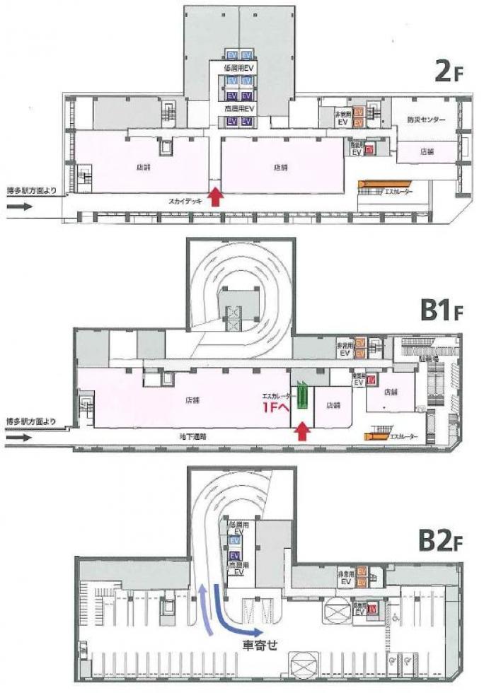 2・B1・B2階平面図